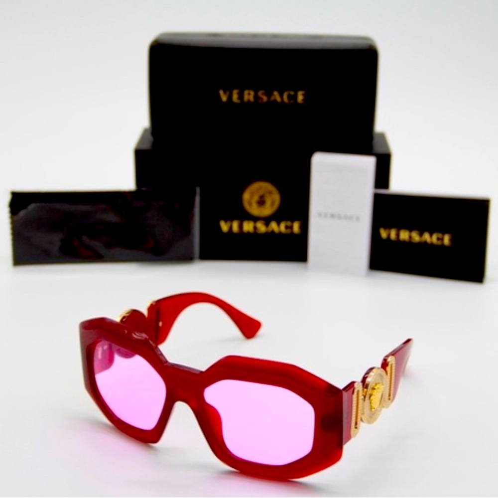Versace Red Sunglasses